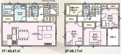 滝沢市　室小路　新築建売2号棟