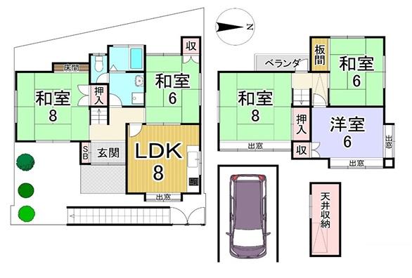 京都市北区大宮薬師山東町の中古一戸建