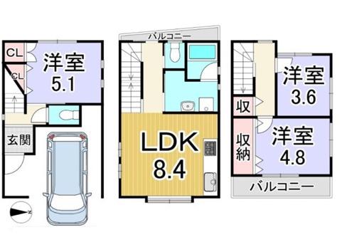 京都市上京区西五辻東町の中古一戸建