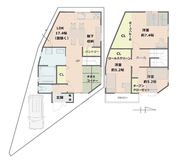 京都市北区大宮北箱ノ井町の中古一戸建
