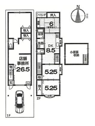 京都市北区小山初音町の中古一戸建