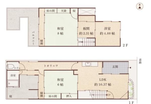 京都市北区等持院南町の中古一戸建