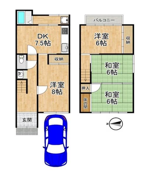 京都市北区小松原北町の中古一戸建