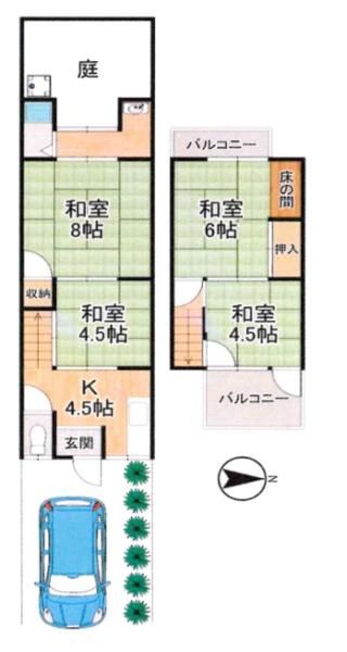 京都市北区大宮中林町の中古一戸建