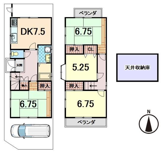 京都市左京区田中東高原町の中古一戸建