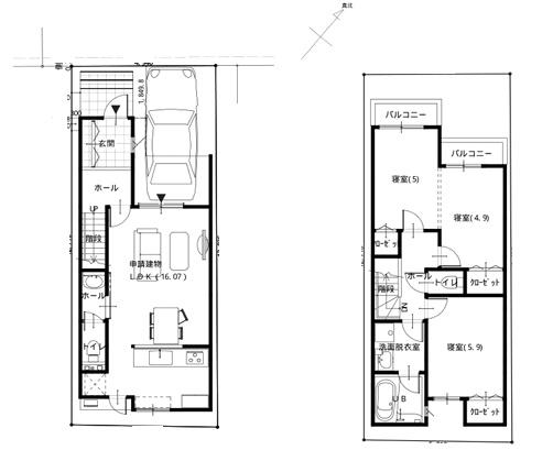 京都市左京区田中古川町の新築一戸建