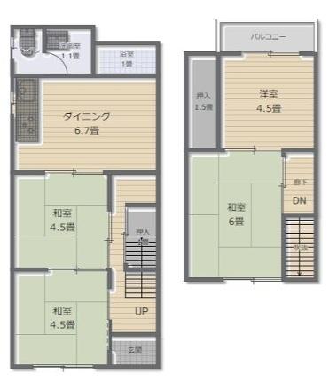 京都市北区紫野南舟岡町の中古一戸建