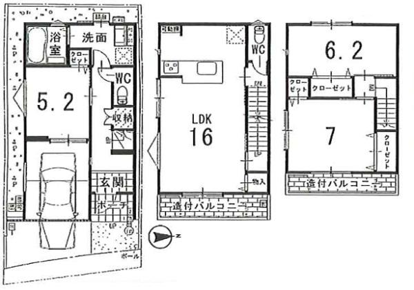 京都市上京区北町の新築一戸建