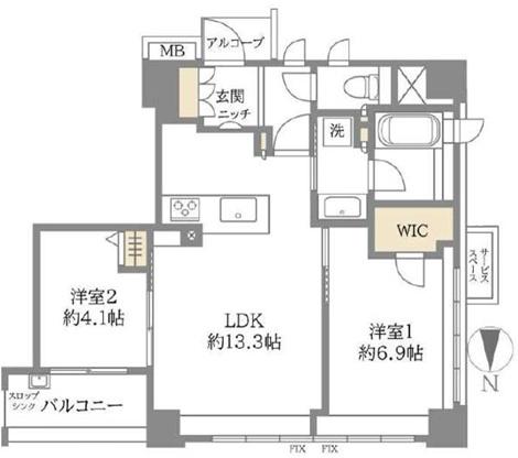 パークホームズ今出川(間取り)
