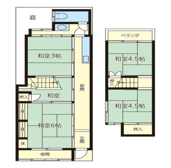 京都市上京区浄福寺通一条下る東西俵屋町の中古テラスハウス