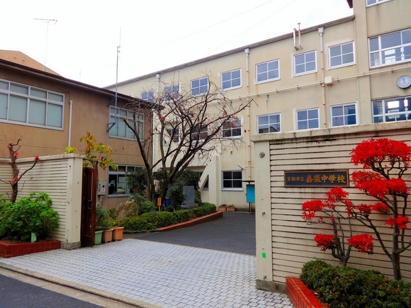 京都市上京区毘沙門町の土地(京都市立嘉楽中学校)