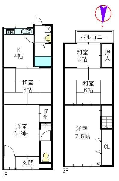 京都市右京区太秦安井柳通町の中古一戸建て