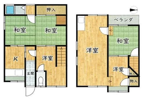 京都市上京区仲之町の中古テラスハウス