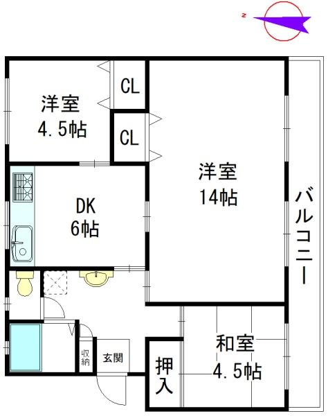 ひよどり台5団地28号棟　501号室