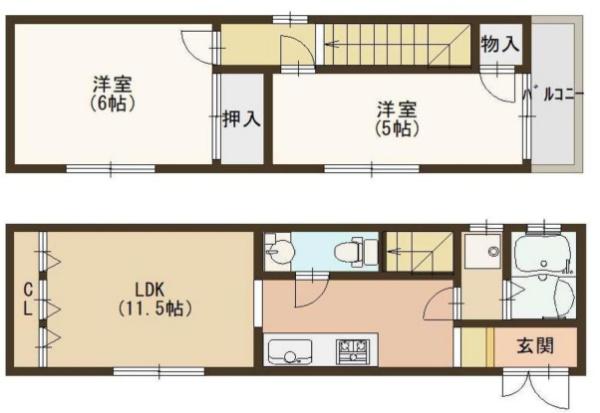 大阪市生野区生野西４丁目の中古テラスハウス