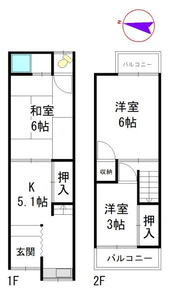 松原市上田７丁目の中古テラスハウス