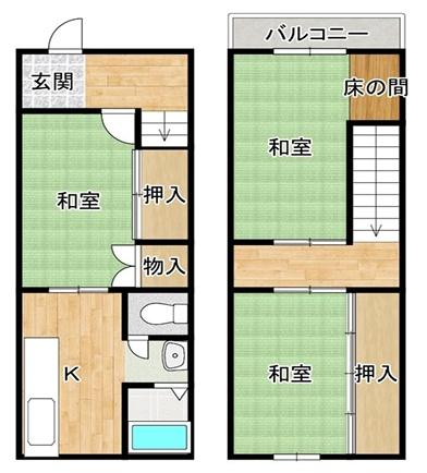 大阪市西成区松２丁目の中古テラスハウス