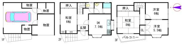 枚方市楠葉野田２丁目の中古一戸建