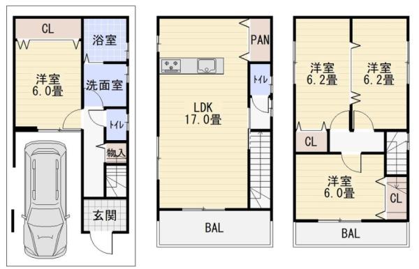 大阪市生野区中川西１丁目の中古一戸建