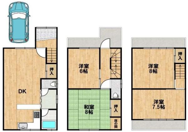 大阪市阿倍野区共立通２丁目の中古一戸建