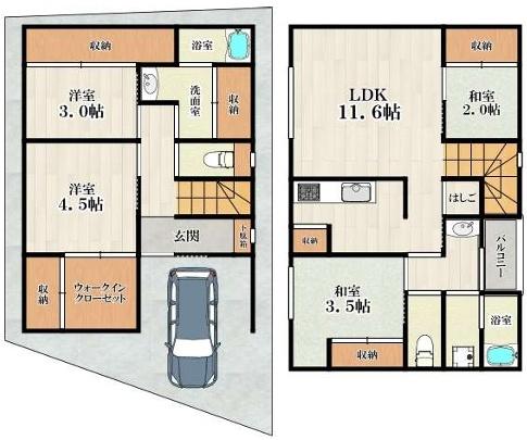 大阪市住吉区東粉浜３丁目の中古一戸建