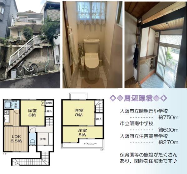 大阪市阿倍野区北畠３丁目の中古一戸建