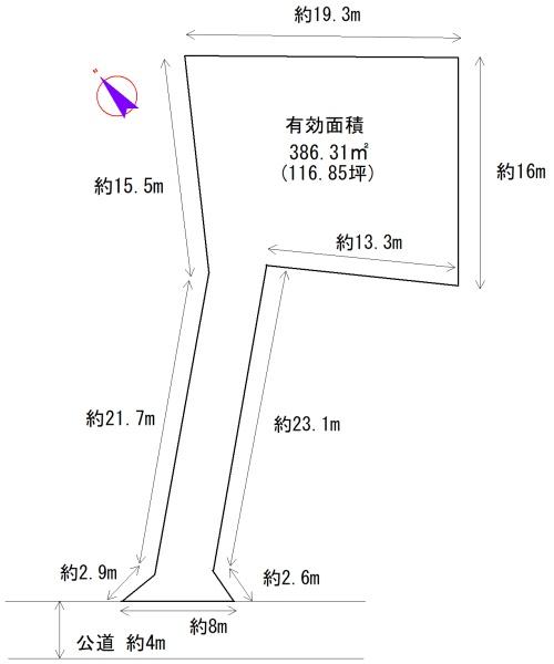 鴻巣市箕田の売土地