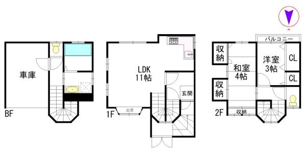 中野区鷺宮４丁目の中古一戸建
