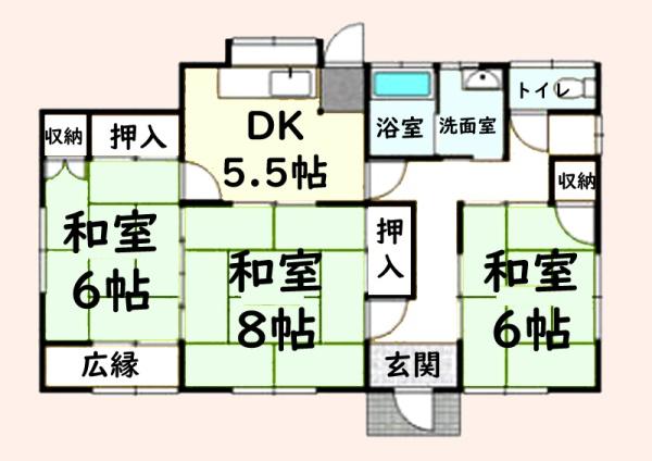 茂原市緑町の中古一戸建て