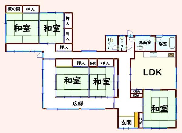 山武市松尾町祝田の中古一戸建て