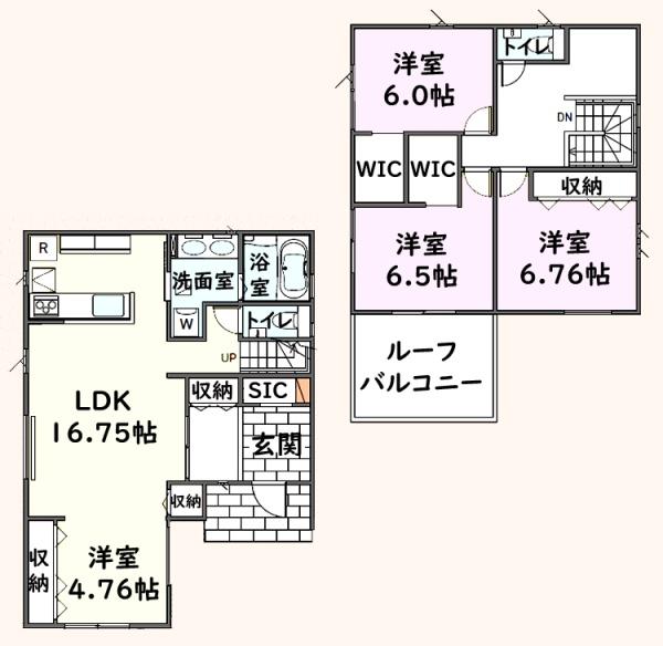 千葉市緑区土気町の新築一戸建(間取り)