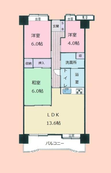 ダイアパレス稲毛緑園都市Ｂ棟