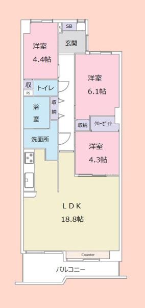 東急ドエルアルス西千葉(間取り)