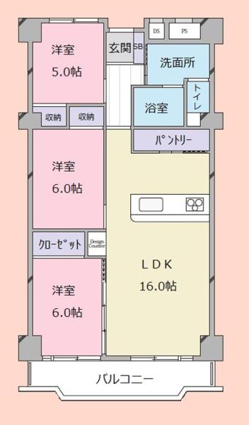 ハイマート稲毛A棟(間取り)