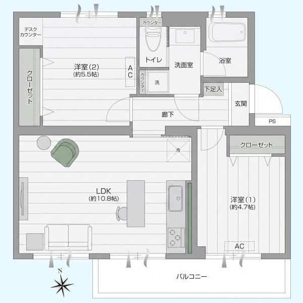 高洲一丁目住宅1-18-10号棟