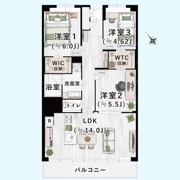 検見川ガーデンハイツ２号棟