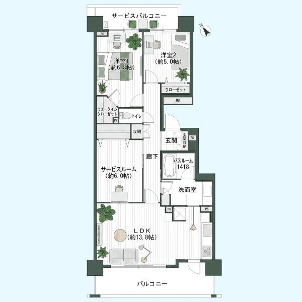 ベイマークスクエアガーデンコート