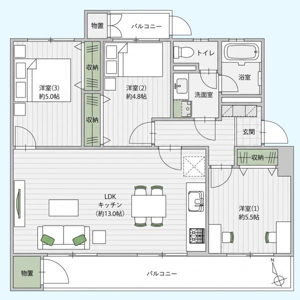 谷津遊園ハイツＣ棟
