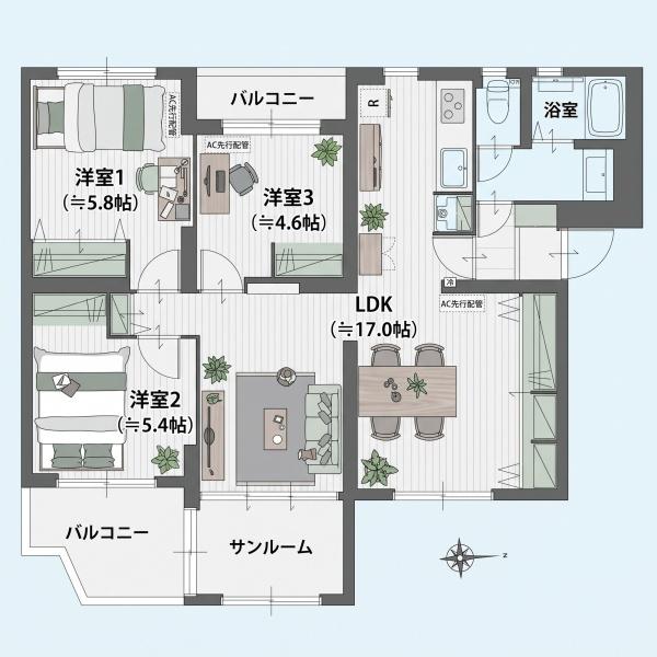 秋津第一団地1-2-4号棟
