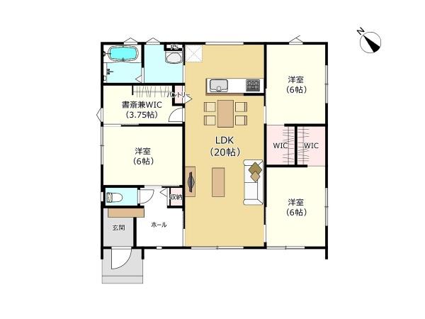 佐野市多田町　未入居　平屋