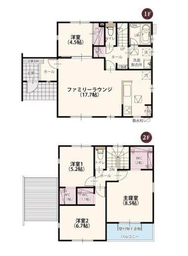 クライン佐野市伊勢山町第1期　1号棟
