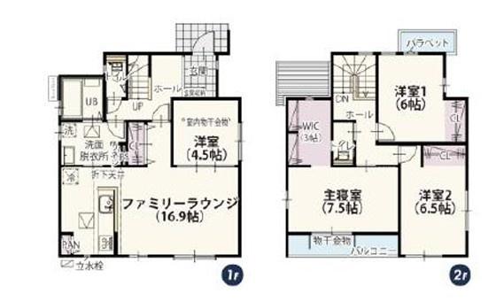 ワイウッドコート佐野市堀米町第6期　1号棟