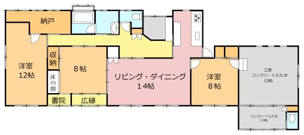佐野市閑馬町　≪陶芸のできる中古住宅≫