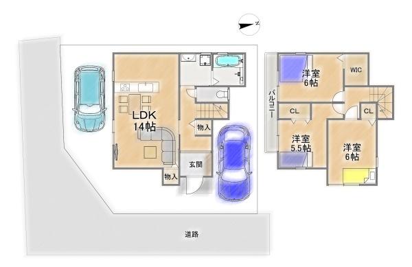 相楽郡精華町大字祝園小字五反畑の新築一戸建