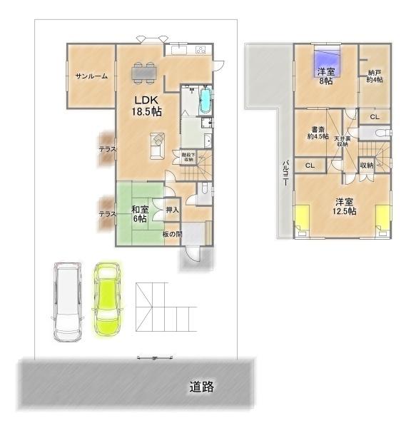 京田辺市大住平谷の中古一戸建