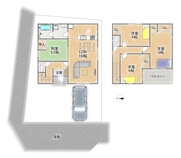 相楽郡精華町大字祝園小字出森の新築一戸建