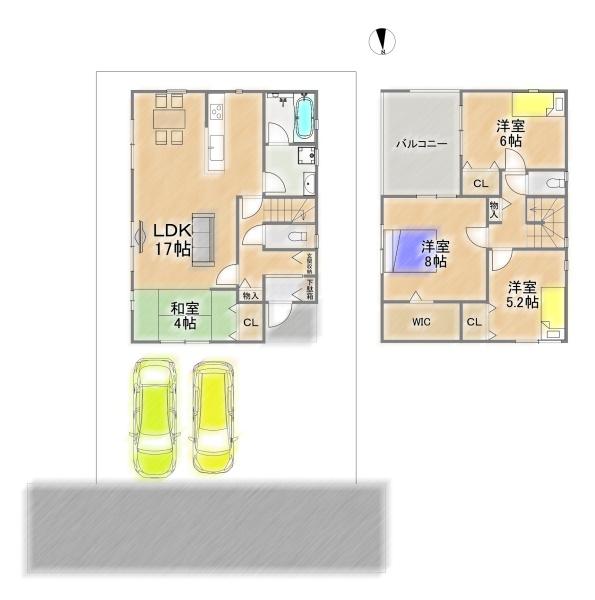 木津川市加茂町兎並西ノ坊の新築一戸建