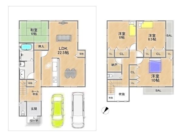 京田辺市同志社山手３丁目の中古一戸建