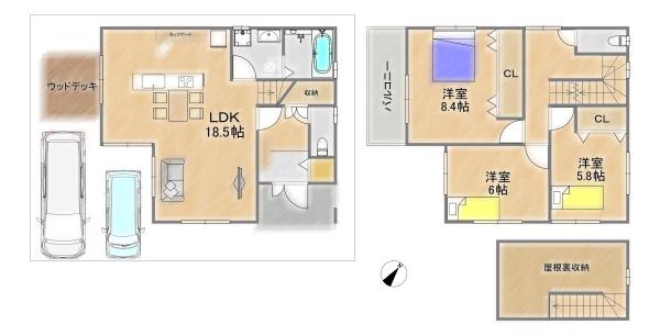 京都市伏見区羽束師古川町の中古一戸建