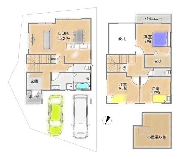 京田辺市三山木越前の新築一戸建